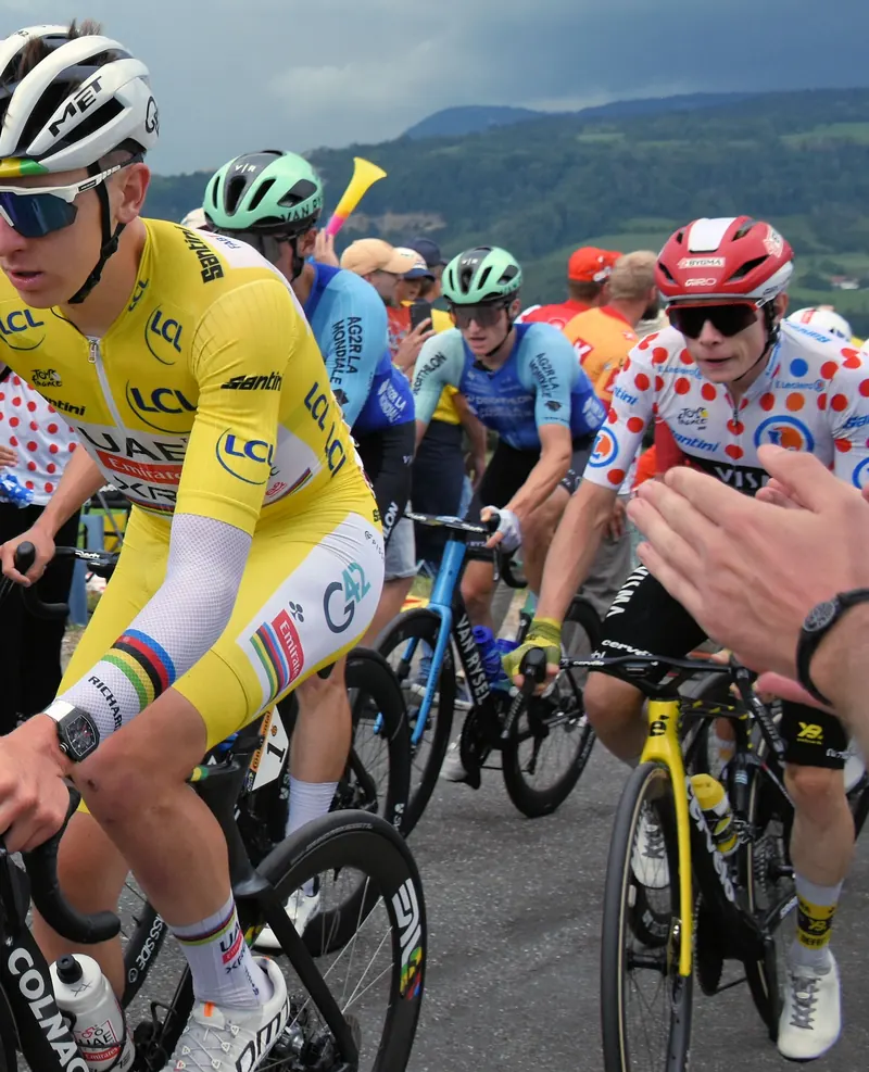 På 20. etape af Tour de France 2025 (Côte de Thésy), hvor han blev samlet nr. 2